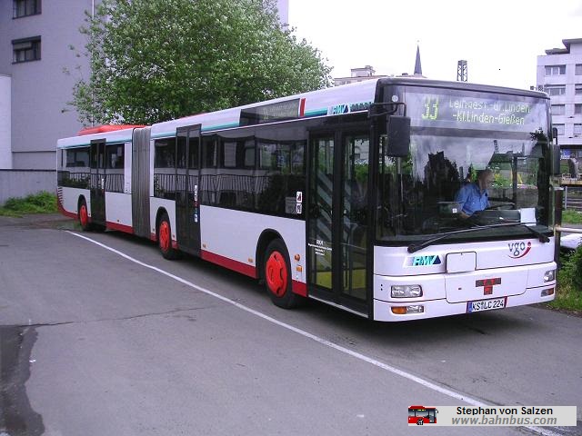RKH Regionalverkehr Kurhessen MAN NG263 Wagen 224 - ausgemustert