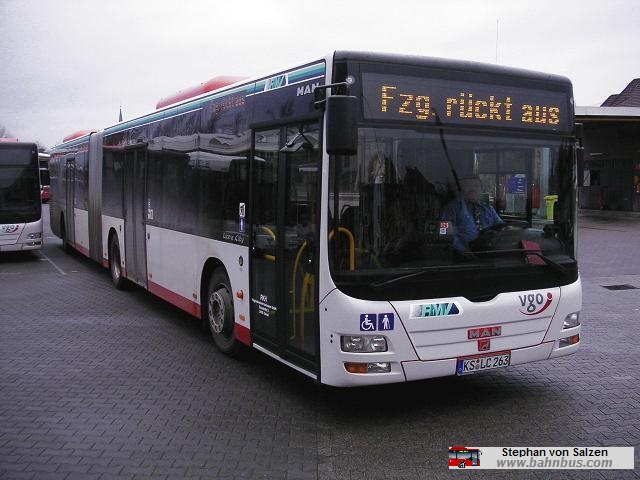 RKH Regionalverkehr Kurhessen MAN Lions City G Wagen 263 - ausgemustert